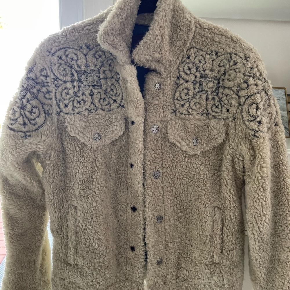 Lucky Brand Sherpa trucker jacket